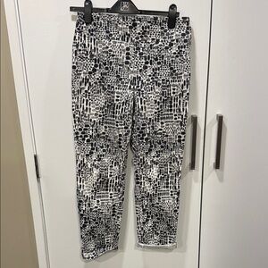 Miracle Black and White Animal Print Pants